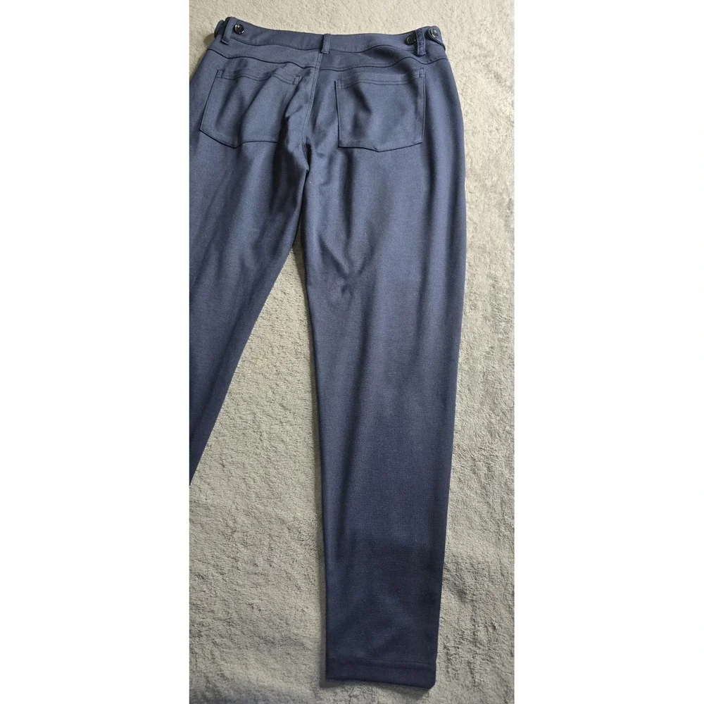 YoungLA Pants Mens 32X32 (32X28) Navy Blue Dapper Dress Athletic Stretch #614